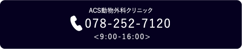 ACS動物外科クリニック　078-252-7120 9:00-16:00