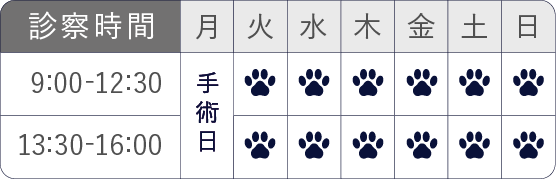 ACS動物外科クリニック 診察時間